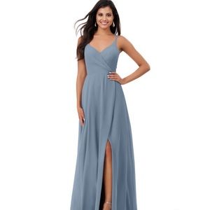 Azazie Thana Dusty Blue formal dress